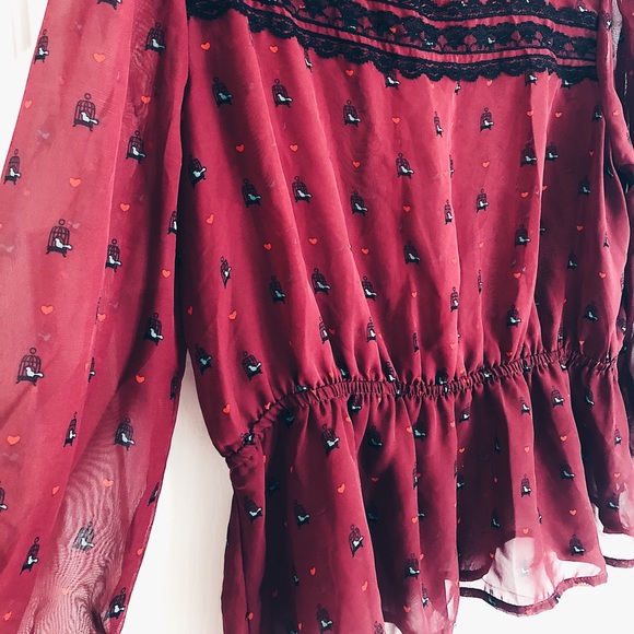 lily rose peplum waist blouse - Picture 2 of 3